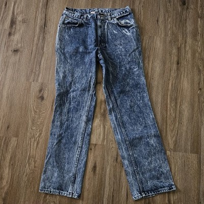 Vintage Sasson Mens Jeans 33x32 (act.30x29) Acid Wash Baggy Grunge Denim 80s1987
