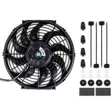14" Radiator Fan Slim Electric Cooling Fan Slim Fan with Mounting Hardware
