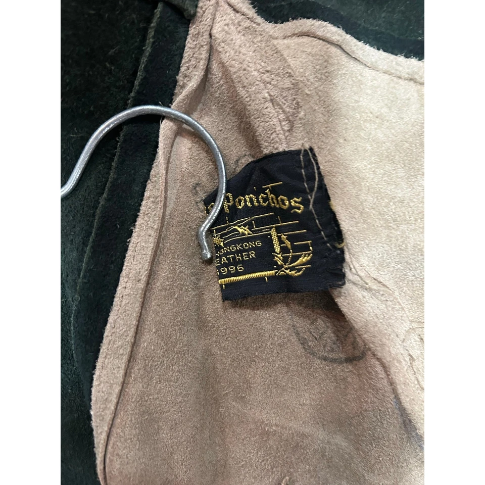 King of Ponchos vintage suede two tone fringe poncho  - Image 4 of 4