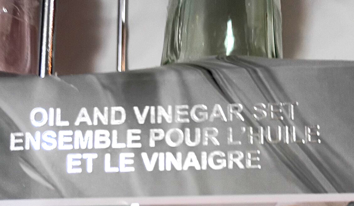 Cook With Color CWC Glass Gold Oil & Vinager Dispensers Pink & Green 17oz