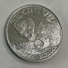 Mani In Space Gemini 7 James Lovell Frank Borman Coin Medal NASA