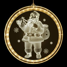 Christmas Window Decorations LED Lights for Indoor Outdoor Hanging 3D Night