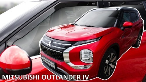 Déflecteurs d'air Mitsubishi Outlander 2021-2026 vitre latérale HEKO 4pcs
