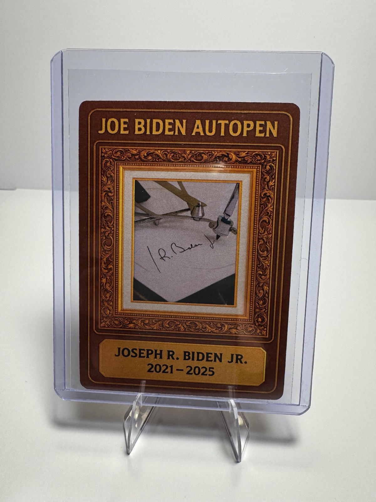 Joe Biden Autopen Custom Made Trading Card Donald Trump President