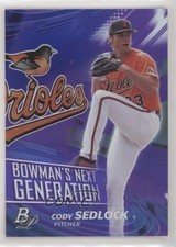 2017 Bowman Platinum Bowman's Next Generation Purple 234/250 Cody Sedlock xi6