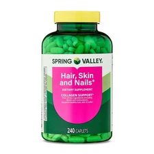 Spring Valley Hair Skin & Nails Dietary Supplement 240 Caplets