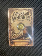  1/1000 Oz 9999 2026 Gold 50 Cents Niue American Whiskey Bourbon coin is assy