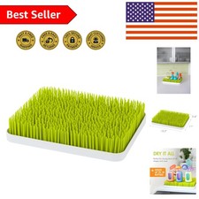 Lawn Countertop Baby Bottle Organizer - Antimicrobial, Easy Clean, Spring Green