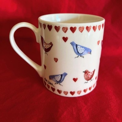 Queens Coffee Mug by Churchill Design by Alex Clark Mellow Yellows Love Birds