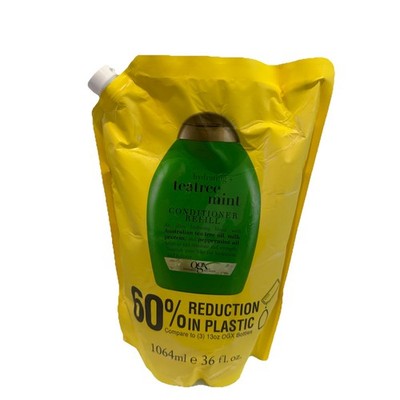 OGX Hydrating + Teatree Mint Conditioner Refill Pouch 36 fl oz