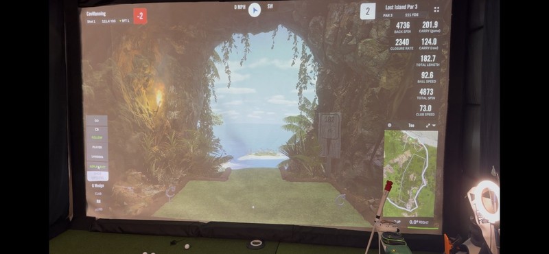 4K Quiet Golf Impact Screen 157.48” X 118.11”