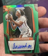 2025 Panini Prizm WNBA - Signatures Aneesah Morrow #SG-AM Green Prizm (AU, RC)