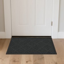 1PC Polypropylene Small Grid Composite Rubber Mat Anti-Fatigue Floor Mat Gray