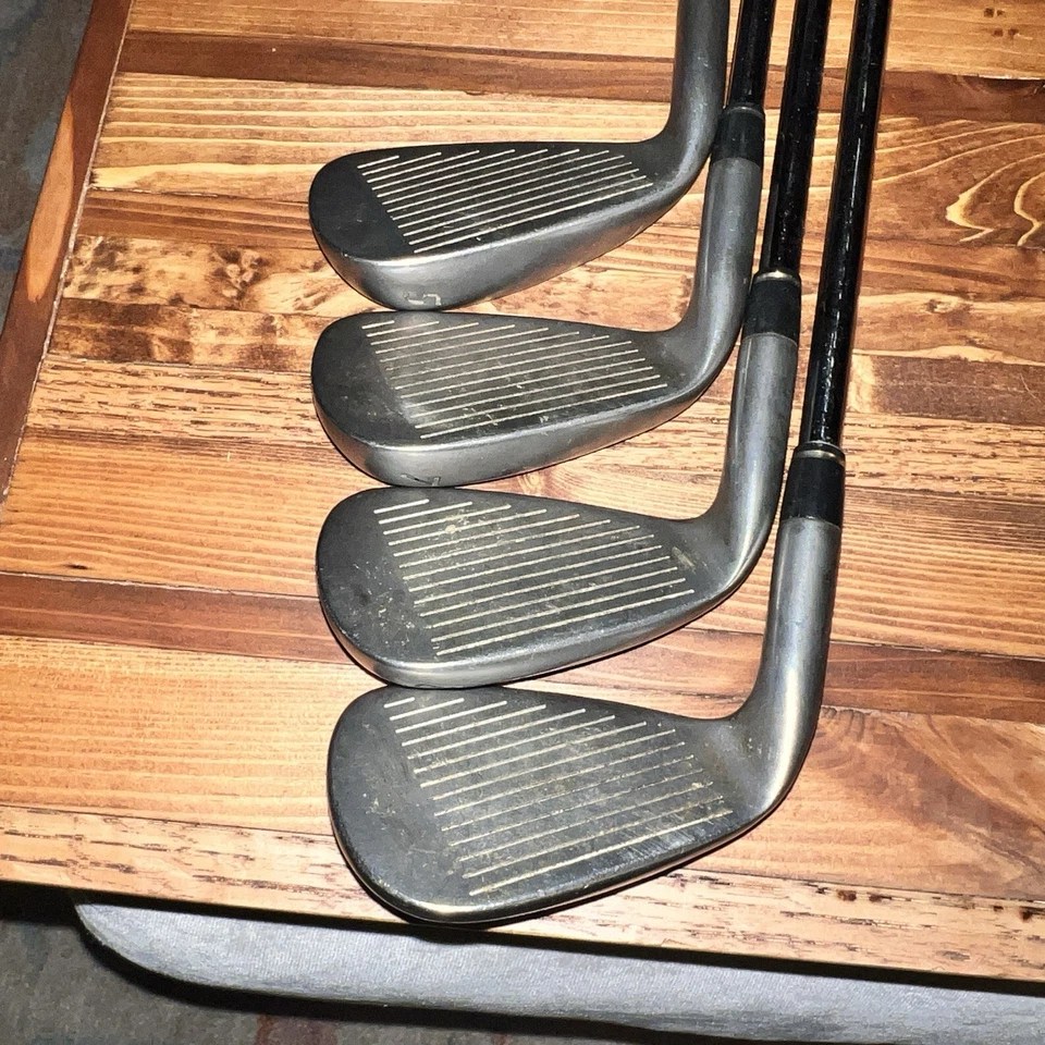 Hierros Adams Golf Redline 5, 7, 8, 9 - Eje de acero rígido flexible - Empuñaduras originales Foto 2 de 4