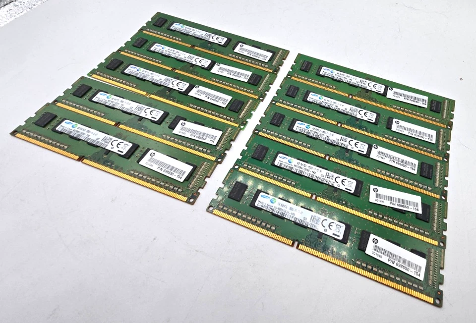 10 LOT - Samsung 4GB PC3L-12800U DDR3L-1600MHz MEMORY RAM DESKTOP PC 698650-154 - Image 4 of 4