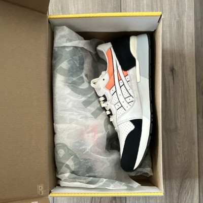 ASICS Gel-Lyte OG Low Top Sneakers White Black Orange Lace Up H80NK-0100