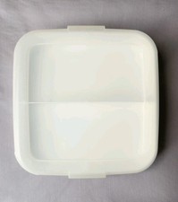 Vintage Eagle Craftstorables Square Tray Storage Craft Sewing Bin w/ Lid USA