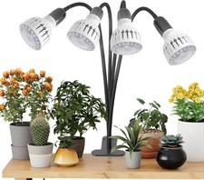 LED Grow Light 5000K White Full Spectrum LED Growing Lamp Clip on Desk
