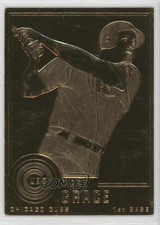 1995-2010 Danbury Mint 22K Gold Mark Grace #110 0q3