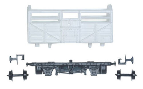 Peco KNR-45 Cattle Wagon 'N' Gauge Plastic wagon Kit - 2nd Class Post - 第 1/7 張圖片