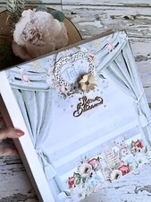 IDEA REGALO BATTESIMO ALBUM portafoto  realizzato a mano 28x28 cm