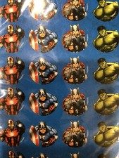 Marvel Stickers AVENGERS 4 Sheets 96 Pieces NIP
