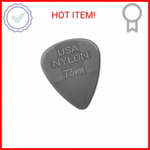 JIM DUNLOP 44P73 .73mm Nylon Standard Guitar Picks, 12-Pack