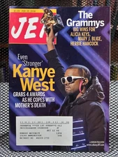 KANYE WEST Grammys Cover Trophy Black Americana JET Magazine Feb 25, 2008