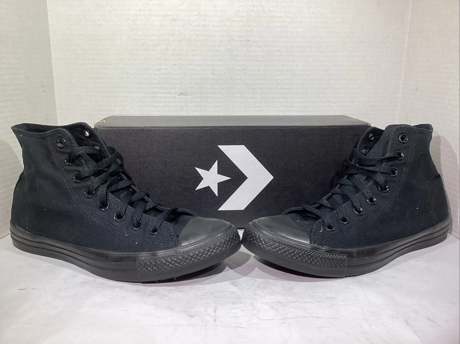 Sneakers Converse Donna Taglia 10.5 EU 42 Nero Monocromatico C Taylor A S Ciao AJ 727