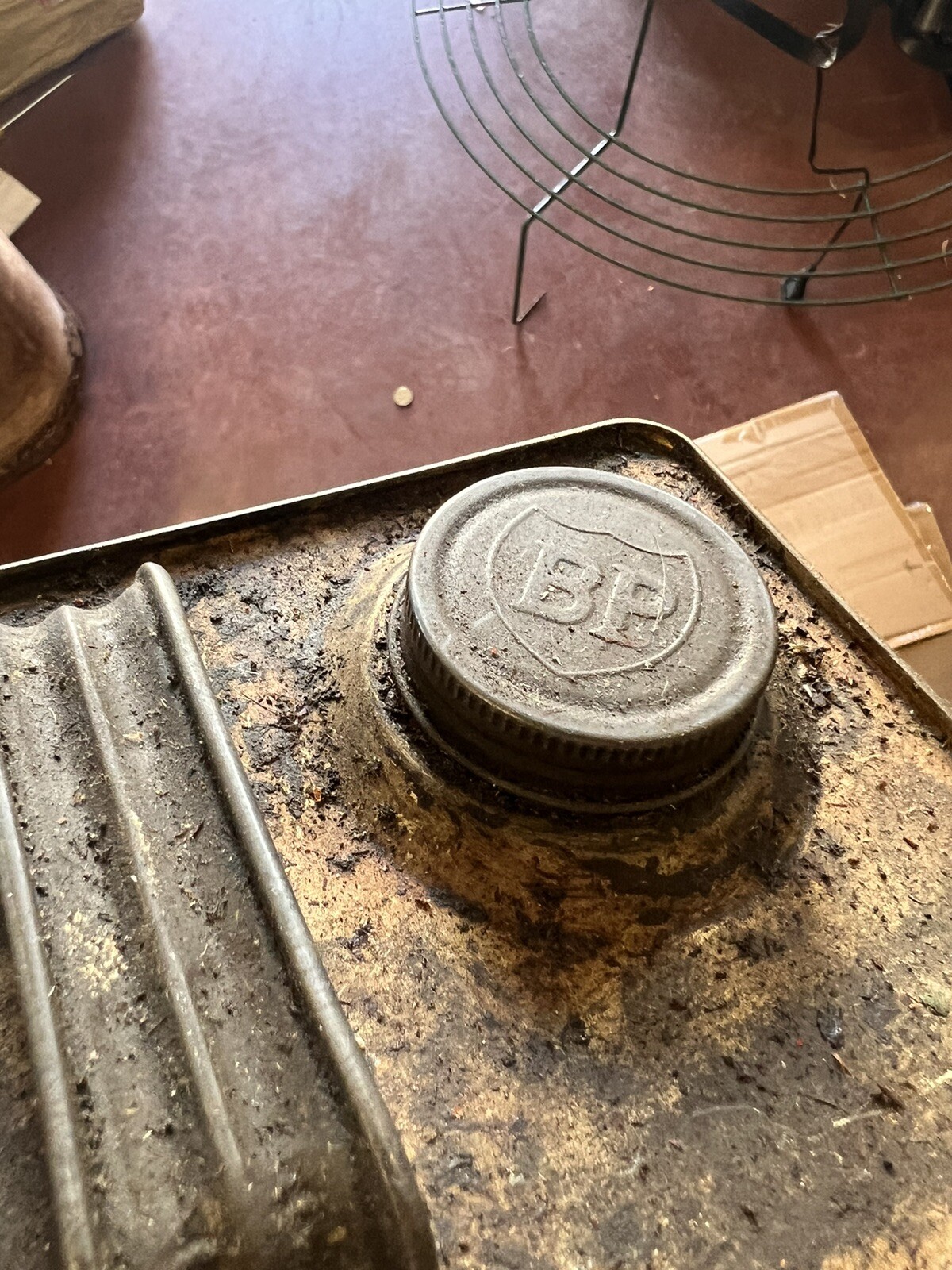 Vintage BP 1 Gallon Fuel TIN Can Petrol, Service Station, Garage, Oil