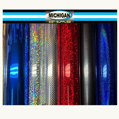 METALLIZED RACE CAR VINYL  GREAT FOR DECALS & CRAFTS