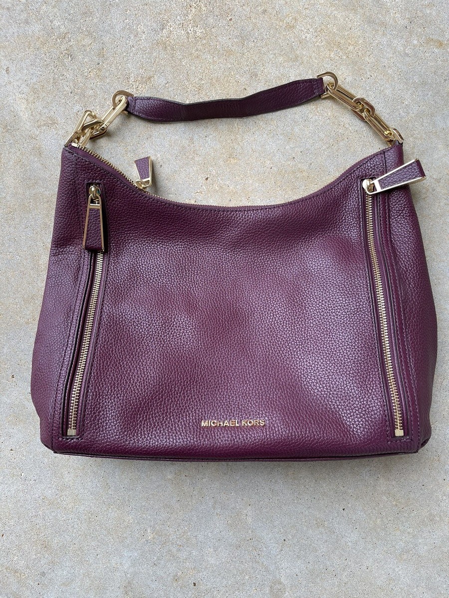 Michael kors plum handbag sales