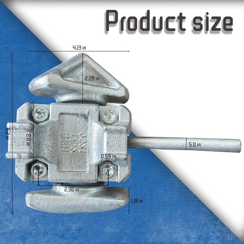 4 Pcs 20' 40 Sea Rail Shipping Container Manual Twist Lock Handlocking Casting - Picture 5 of 9