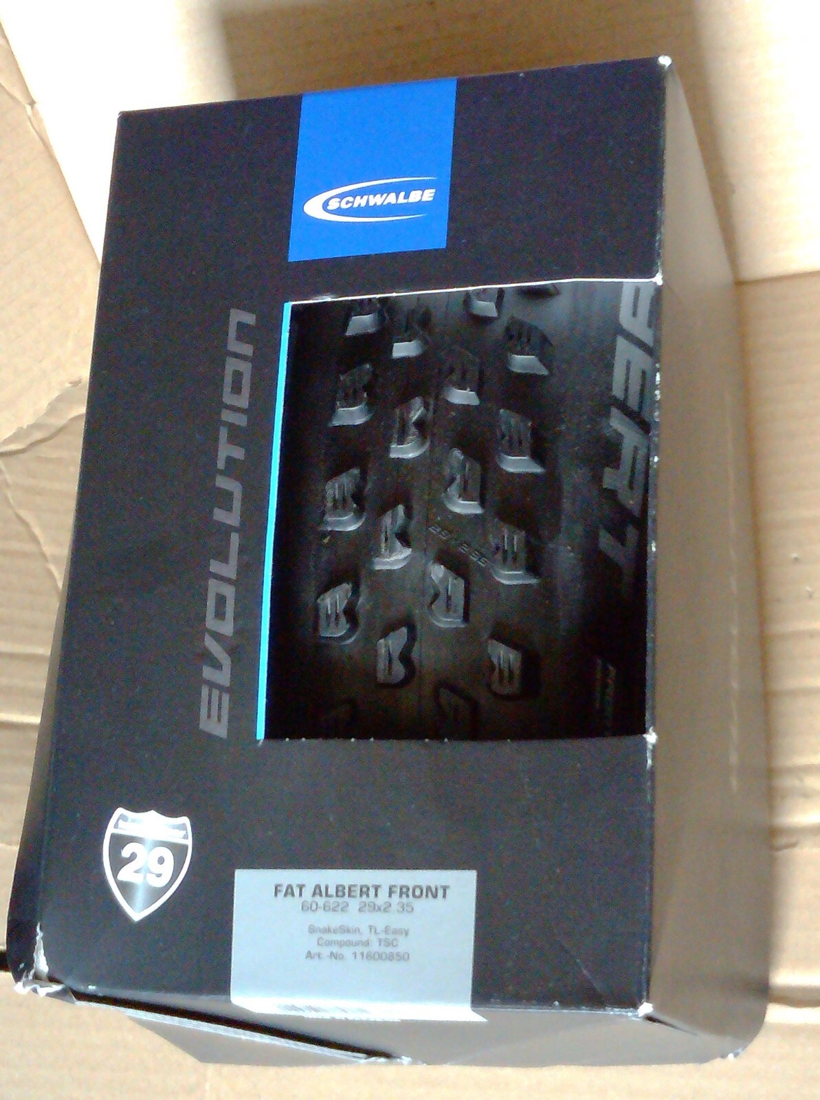 SCHWALBE FAT ALBERT FRONT  60-622, 29""x2.35  SNAKESKIN TL-EASY