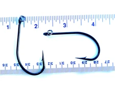 40 Matzuo MR724010 Ringed Black Fish Fishing Hooks size 5/0 with welded rings