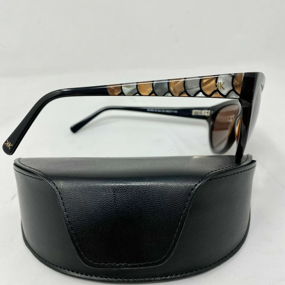 Очки солнцезащитные Kardashian Kollection коричневые каменные овальные - Изображение 2 из 2