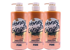3 VICTORIA'S SECRET PINK HONEY GINGER REJUVENATING BODY LOTION 14 FL OZ NEW