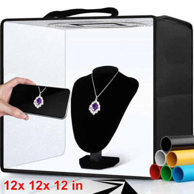 12''x12'' LED Light Box Tent Portable Photo Studio Photography Shooting Background
