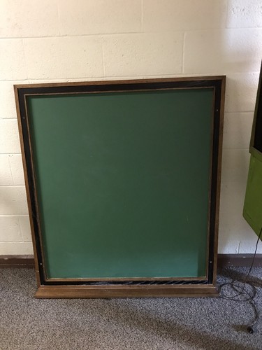 ANTIQUE VTG CHALKBOARD BLACKBOARD FROM A CLOSED SMALL SW MINNESOTA SCHOOL 48X43”