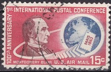 USA 1963 Mi.-Nr 840, Sc C66, 15 C. stemplowane Montgomery Blair