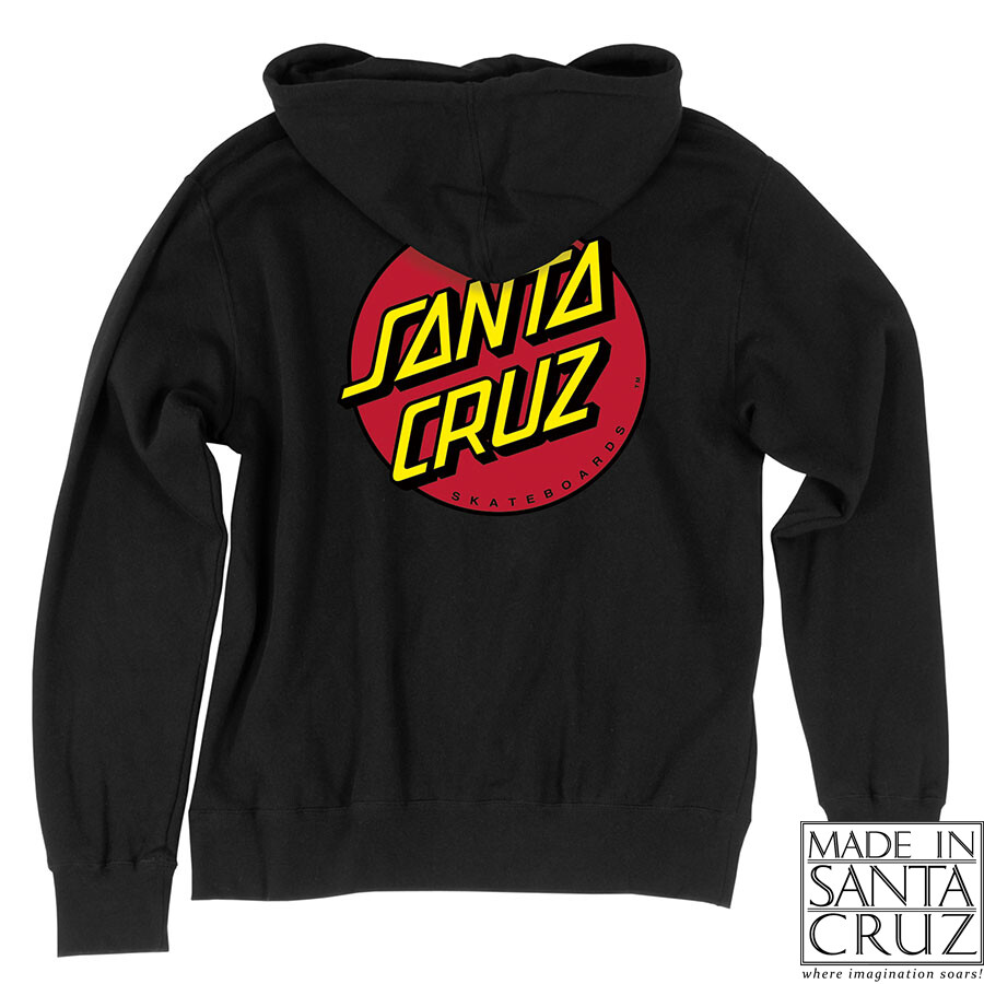 ★SANTA CRUZ Kendall Wolf Dot Zip-Up Hoodie 関税込★ Santa Cruz Skateboards Hoody Wave Dot Pullover Black | eBay