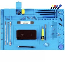 Phone Repair Magnetic Heat Insulation Silicone Pad Desk Work Mat Repair Tool C