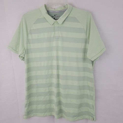 NIKE GOLF Herren Poloshirt Gr. XL Zonal Cooling GRÜN gestreift Tennis AH8467 - Bild 1 von 11