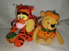 Disney Store: 8" Mini Bean Bag Halloween Plush Lot: Devil Tigger &  Pumpkin Pooh