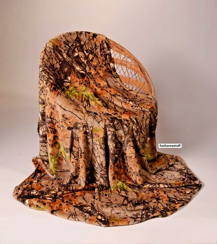 MANTA DE CAMUFLAJE SUAVE LANA EL BOSQUE CACHEMIRA DOBLE 60 x 80 pulgadas - Imagen 27 de 27