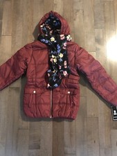 New Girl Puffer Jacket hood/Scarf S Rothschild black Cherry L
