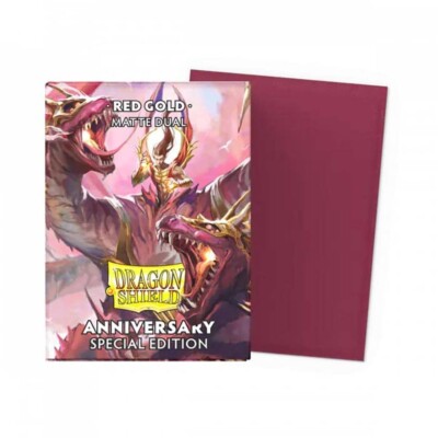 Dragon Shield - Red and Gold Special Edition Matte Sleeves 100ct Box