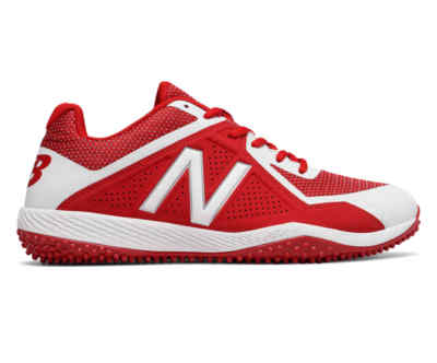new balance red turf shoes