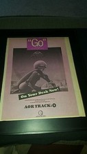 Asia Astra GO Rare Original Radio Promo Poster Ad Framed!