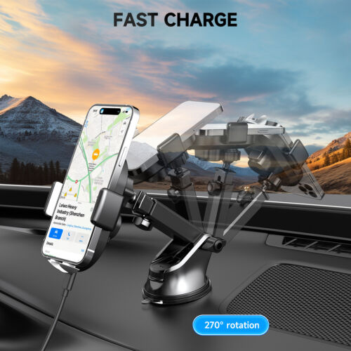 Ladegeräte Qi Wireless Autohalterung Dosenhalter KFZ Handy Halter Ladefunktion - Zdjęcie 6 z 13
